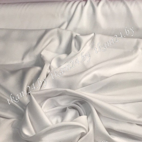 Ткань Армани шелк белый (Без брака, Уценка 20%)