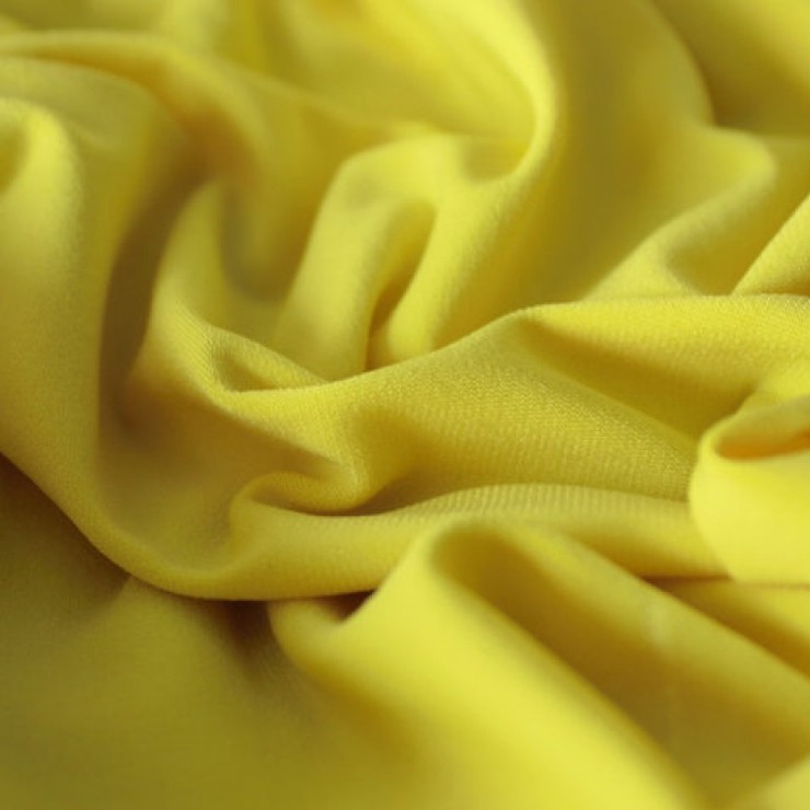 Ткань Трикотаж Масло Цвет желтый