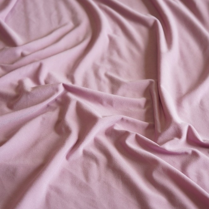 Ткань Трикотаж Масло Цвет Светло-розовый